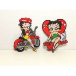 Betty Boop Patch Lot #11 Biker & Heart With Pudgy Designs